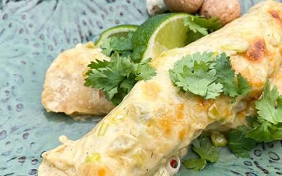 Roasted Mushroom Enchiladas