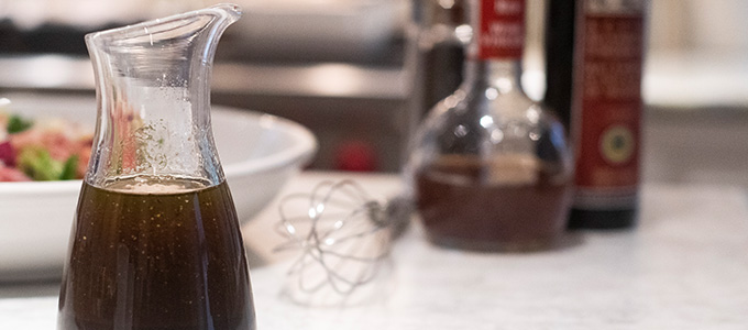Warm Garlic & Balsamic Dressing