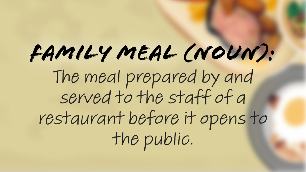 Family Meal: Cultivating Culinary Connections