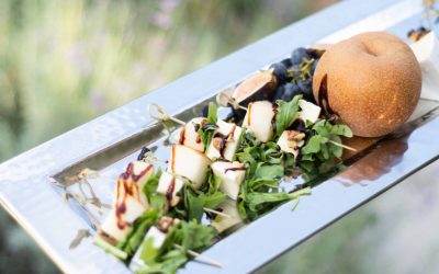 Pear & Brie Cheese Salad Skewers