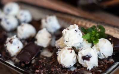 White Chocolate Cherry Truffles