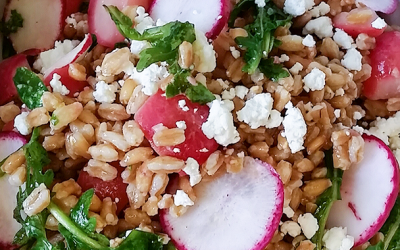 Radish & Goat Cheese Farro Salad