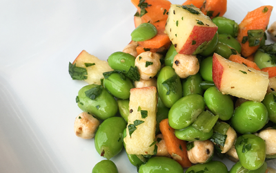 Apple, Edamame & Chickpea Salad