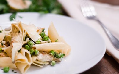Spring Pea, Artichoke, & Feta Pasta