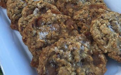 Salty Caramel & Pecan Oatmeal Cookies