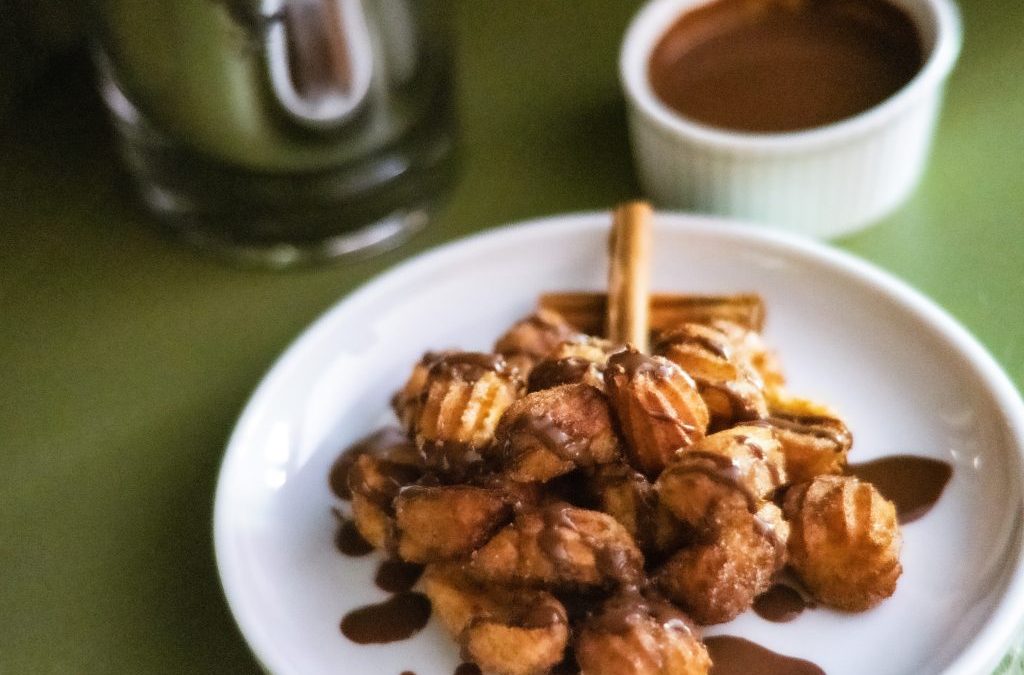 Churro Bites with Spicy Hot Chocolate – Spain/Portugal