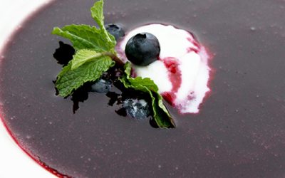Chilled Blueberry Soup
