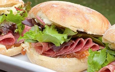 Honey Brie, Salami & Fig Jam Ciabatta