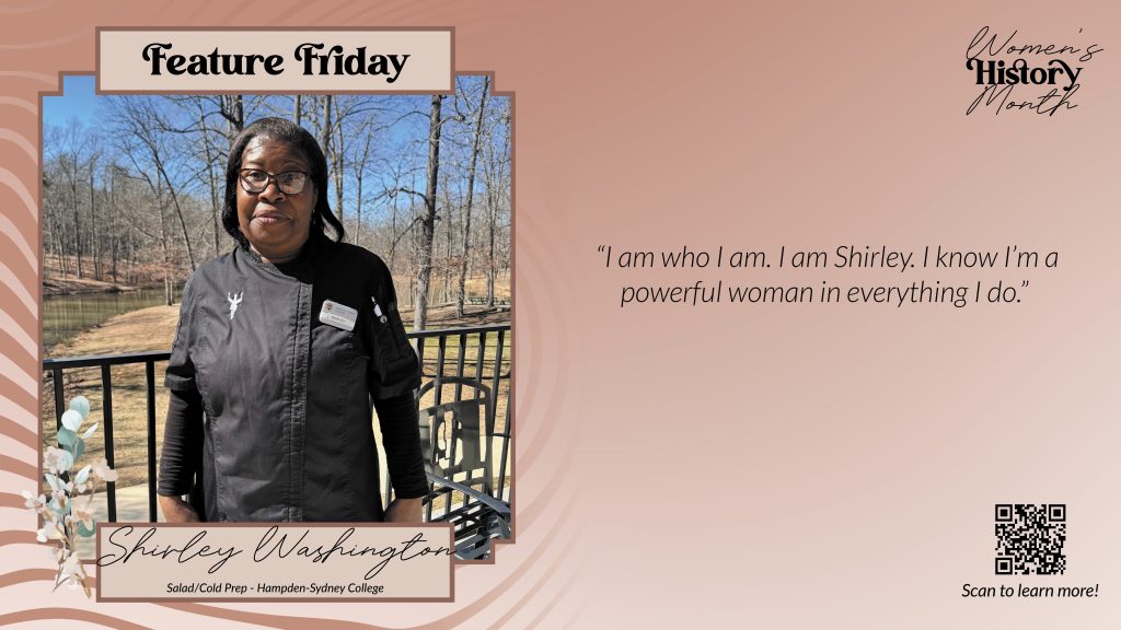 Women’s History Month Feature – Shirley Washington